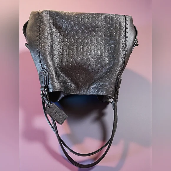 COACH Edie 31 2018 Signature Leather Shoulder Bag In EUC - Picture 5 of 12